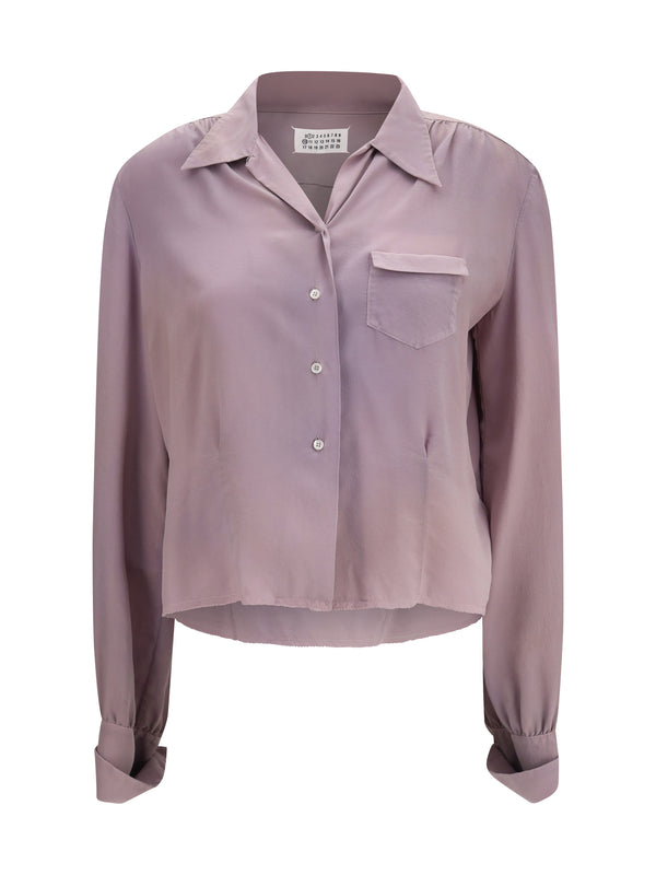 Maison Margiela 100% Silk shirt in pink