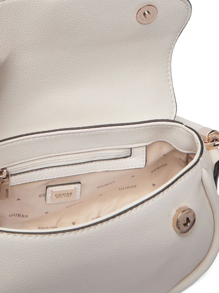 Guess 100% Polyurethane shoulder bag in white