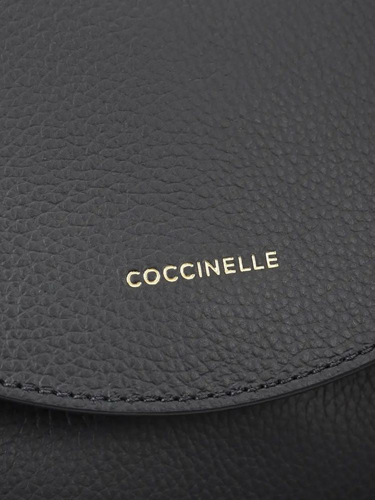 Coccinelle Backpack Black-Cognac Black/cognac Bovine Leather Bags / Backpacks
