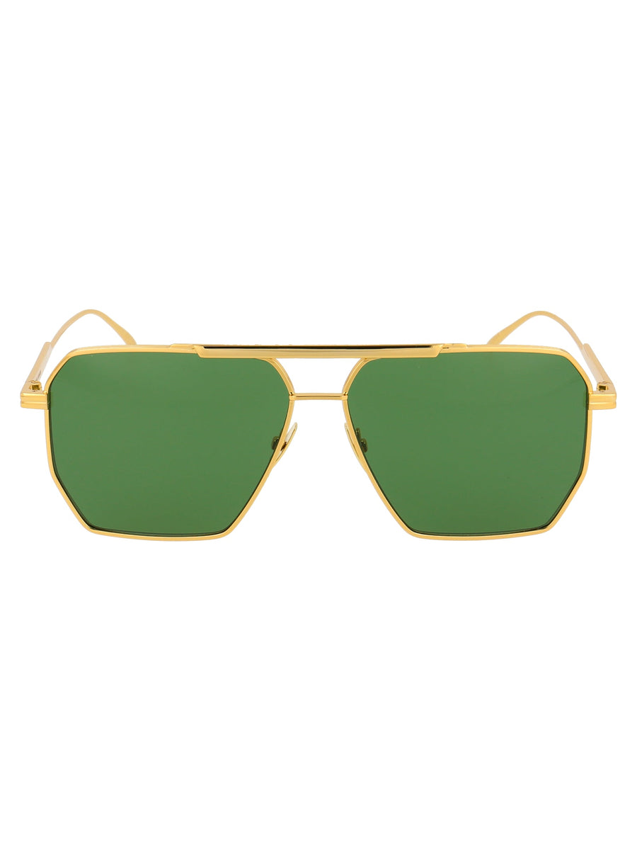 Sunglasses Gold-Green Metal Gold/gold/green