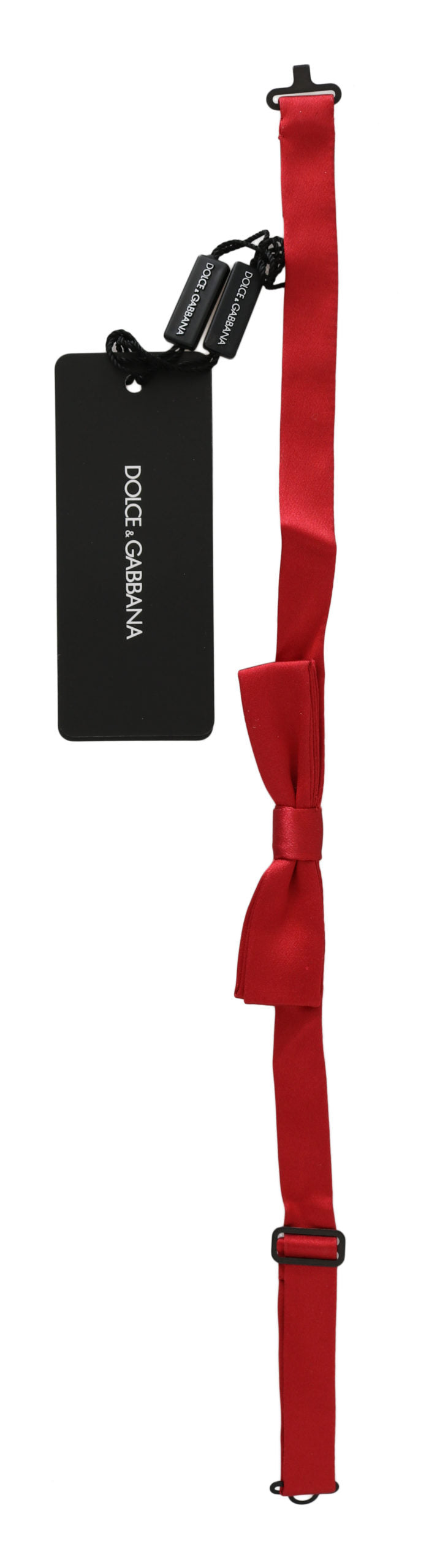 Dolce & Gabbana 100% Silk bow tie in red
