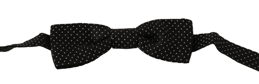Dolce & Gabbana 100% Silk bow tie in black