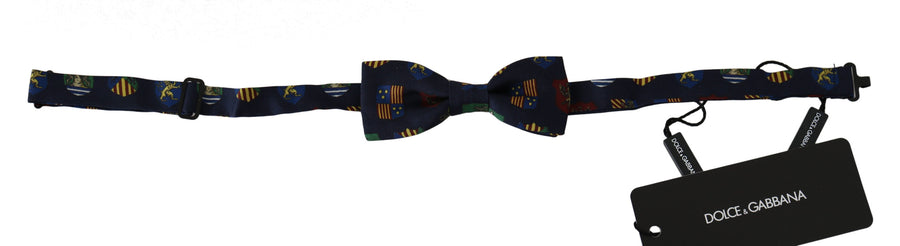 Dolce & Gabbana 100% Silk bow tie in blue