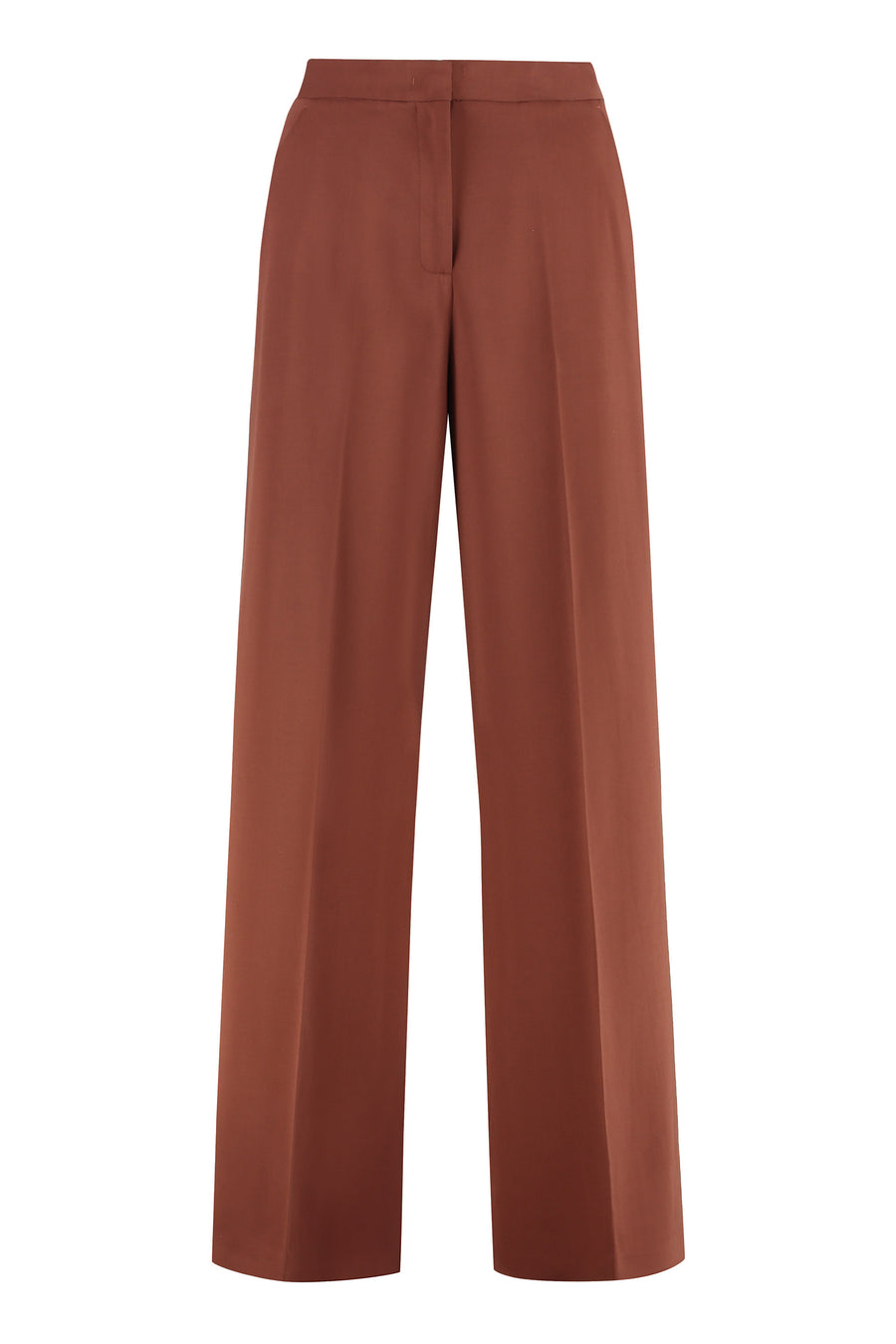 Wide-Leg Trousers Pergamino Cinnamon Viscose
