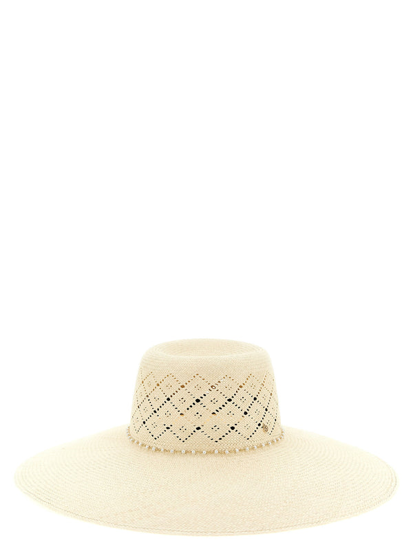 Maison Michel Sun Hat — Cream