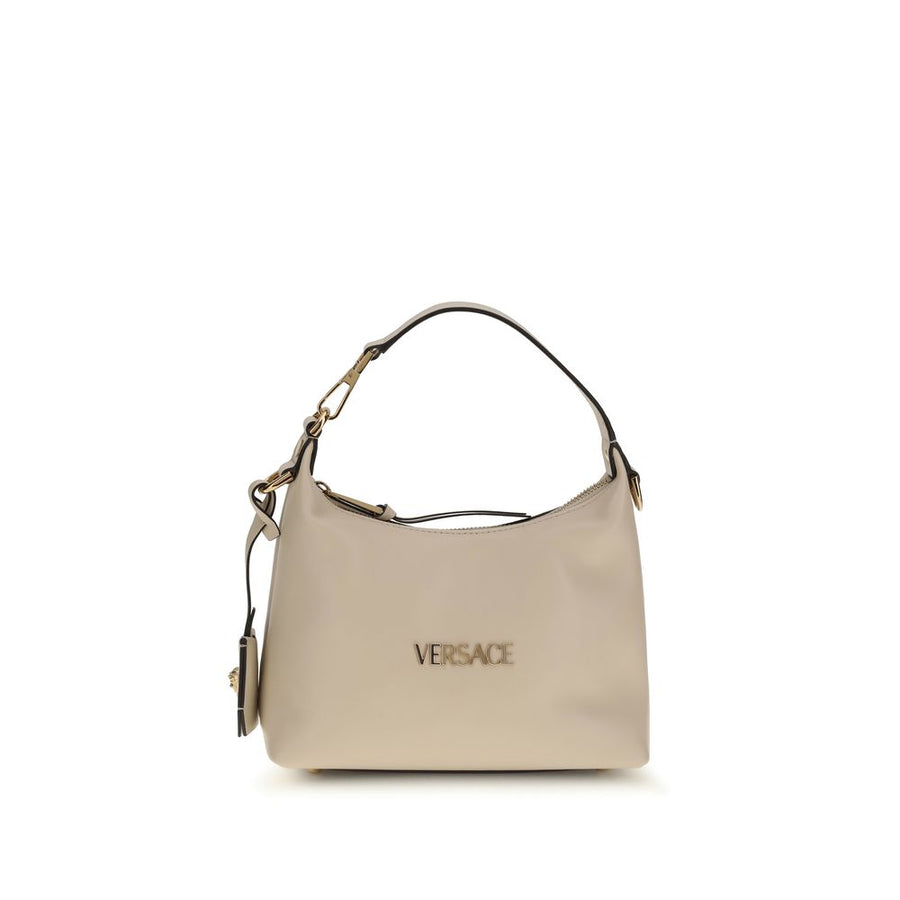 Versace 100% Calf Leather Bos Taurus shoulder bag in beige