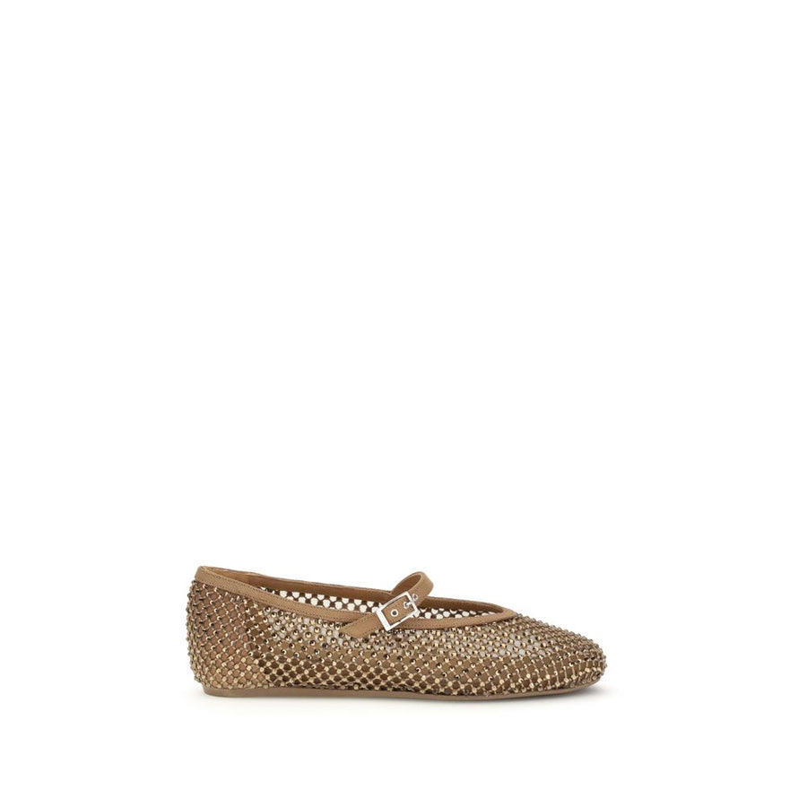 Le Silla Upper: 100% Nylon ballet flat in brown