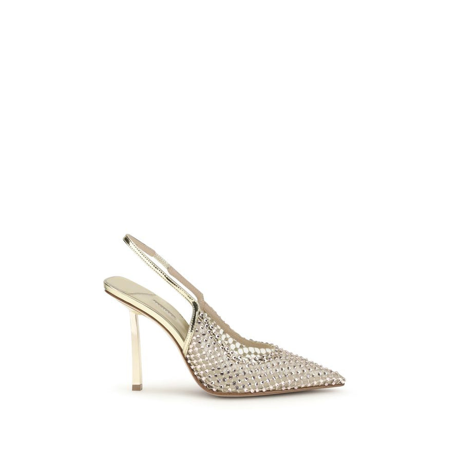 Le Silla UPPER 100% Nylon pump in gold
