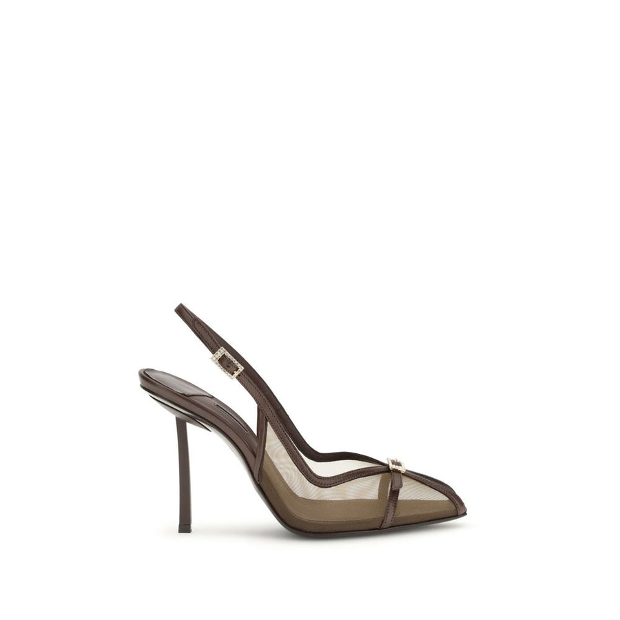 Le Silla 100% Nylon upper pumps in brown