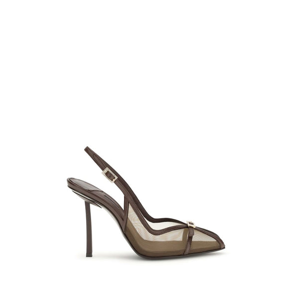 Le Silla 100% Nylon upper pumps in brown
