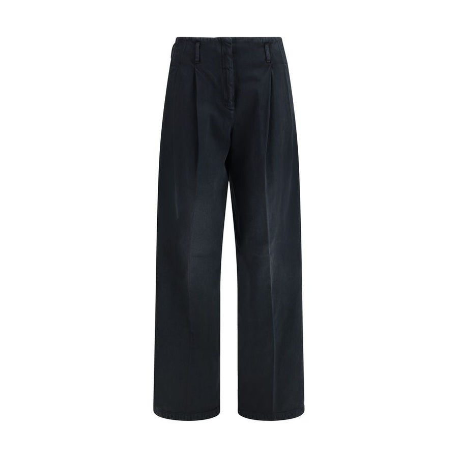 Golden Goose 100% Cotton trousers in black