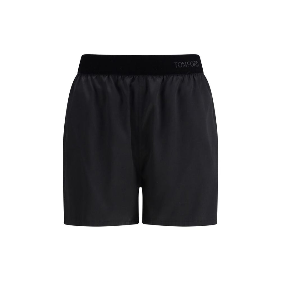 Tom Ford 94% Silk bermuda shorts in black