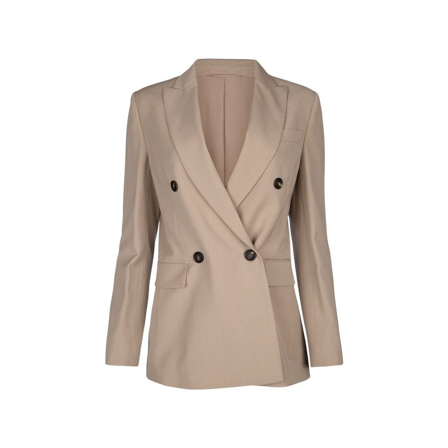 Brunello Cucinelli 46% Virgin wool blazer in beige