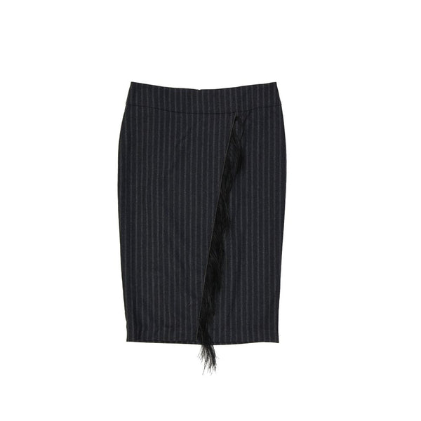 Brunello Cucinelli 100% Virgin wool skirt in gray