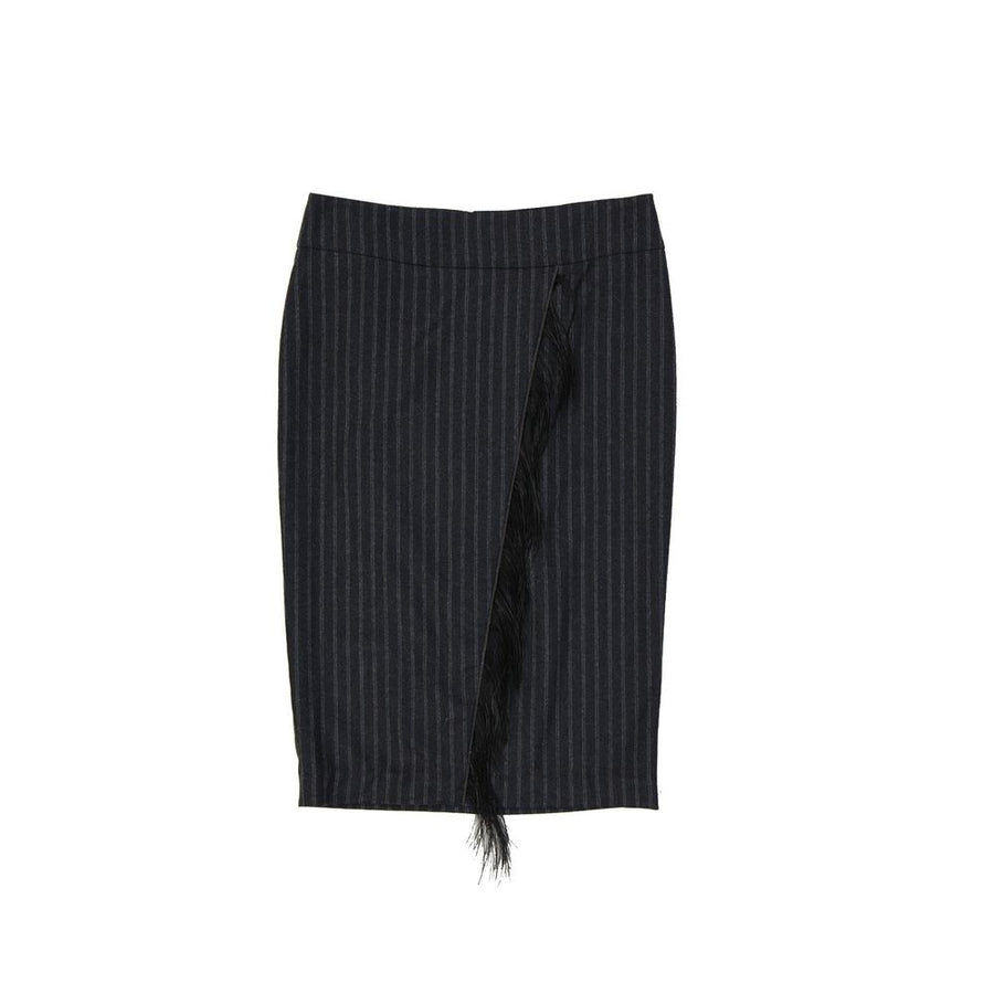 Brunello Cucinelli 100% Virgin wool skirt in gray