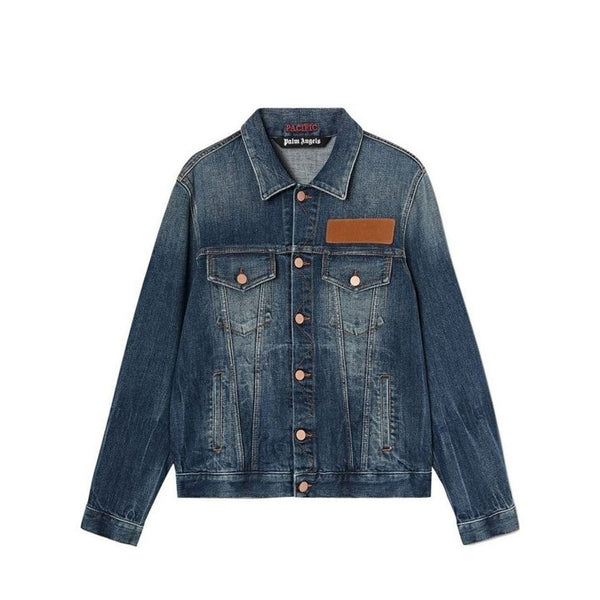Palm Angels 98% Cotton jacket in blue
