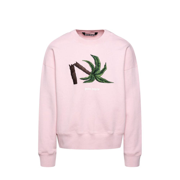 Palm Angels 100% Cotton sweatshirt in pink