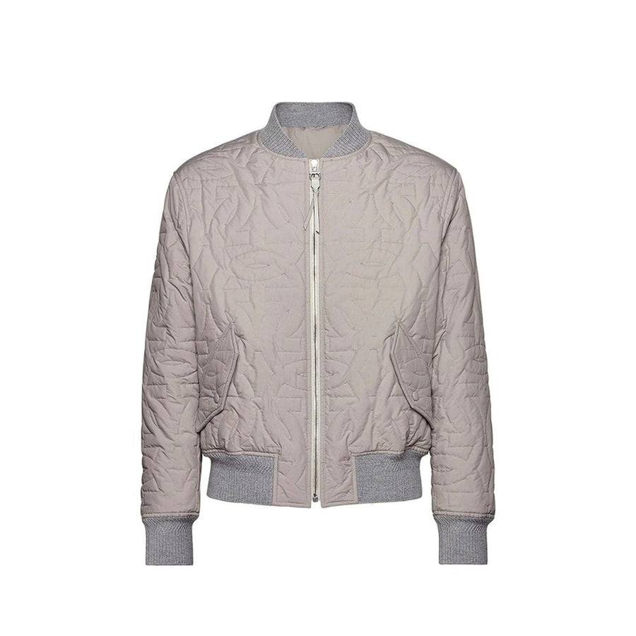 Ferragamo 100% polyester bomber jacket in gray