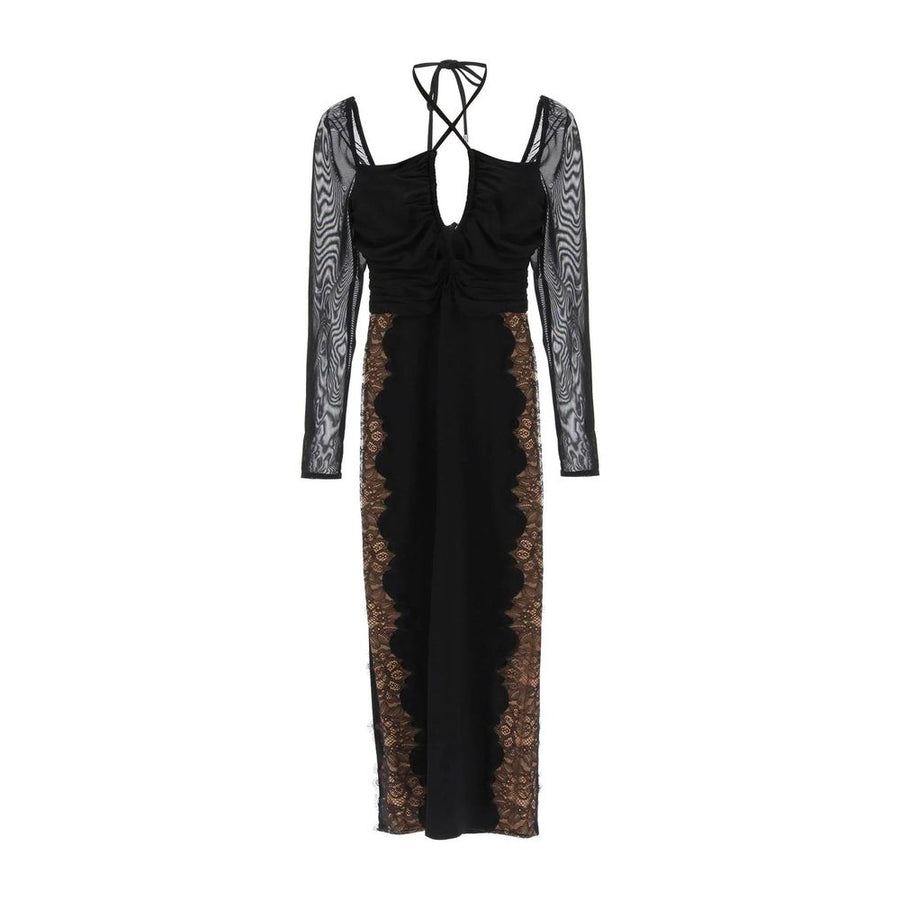 Self-Portrait 85% Polyester dress in black
