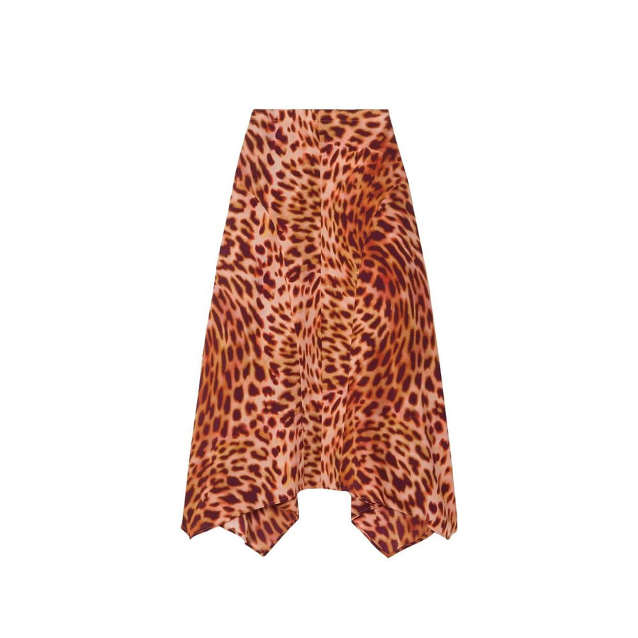 Stella McCartney 100% Silk skirt in orange