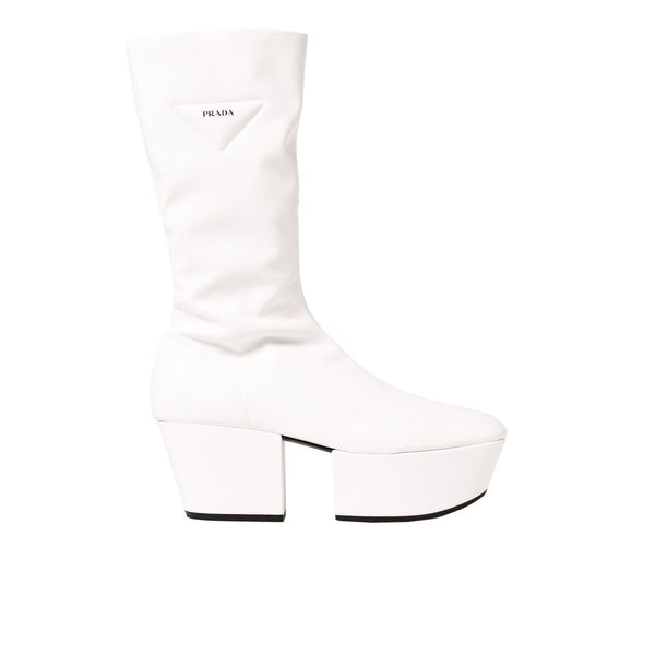 Prada 100% Polyurethane boot in white