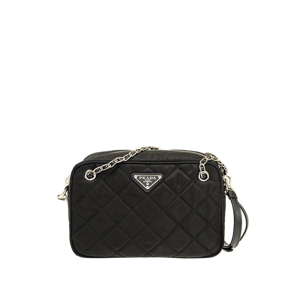 Prada 100% Nylon crossbody bag in black