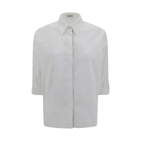 Brunello Cucinelli 100% Cotton shirt in white