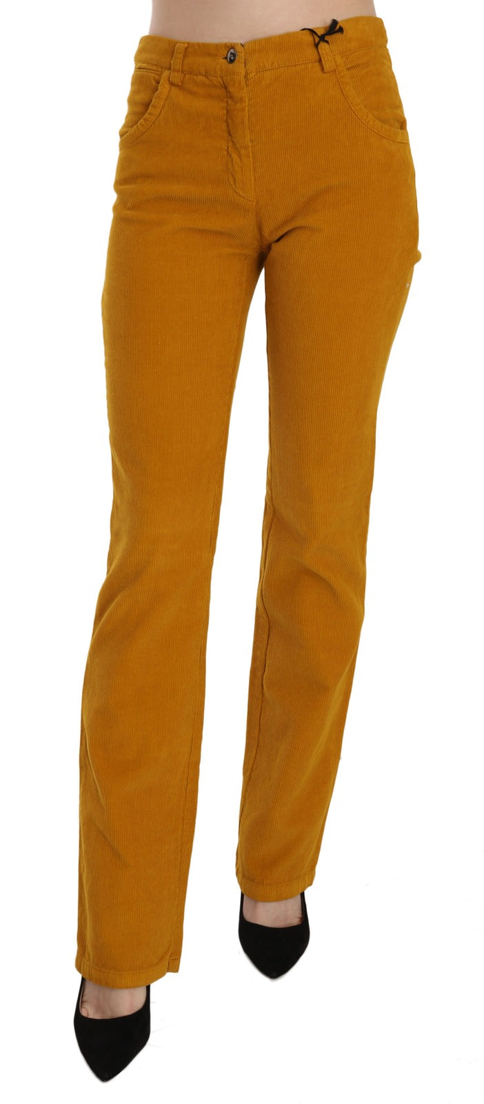 Costume National 98% Cotton 2% Elastane trousers in orange