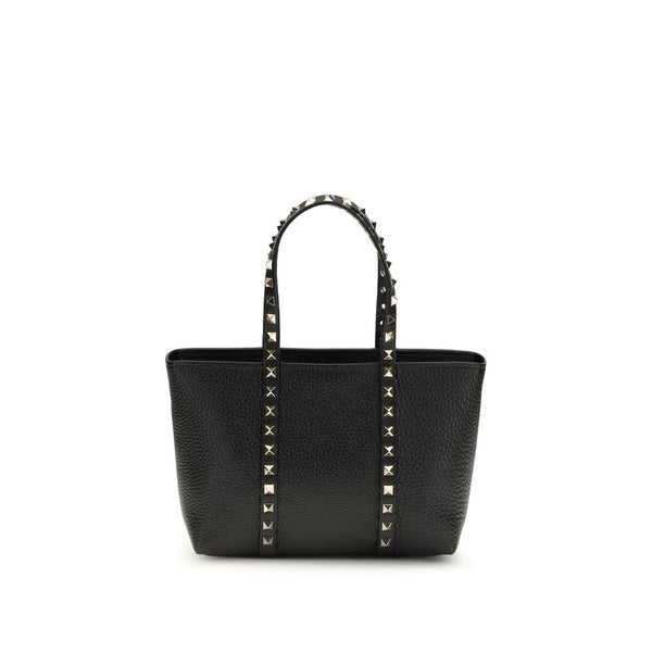 Valentino Garavani 100% Calf Leather Bos Taurus tote bag in black