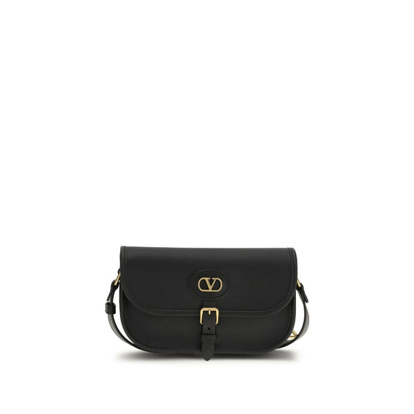 Valentino Garavani 100% Calf Leather Bos Taurus shoulder bag in black