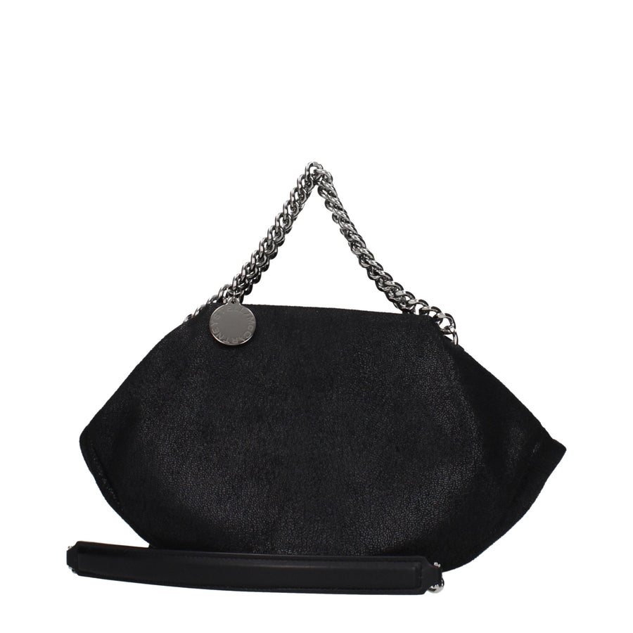 Stella McCartney Eco suede top handle bag in black