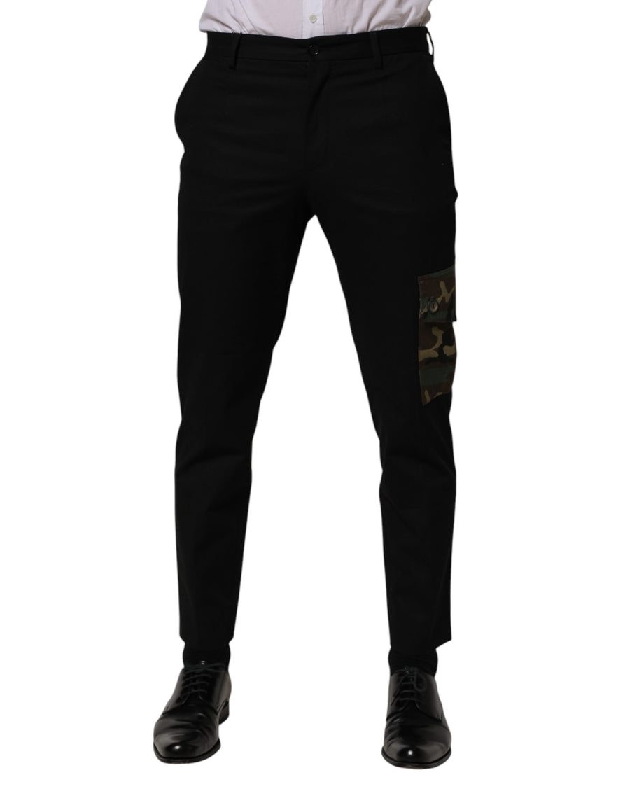Dolce & Gabbana 98% Cotton trousers in black