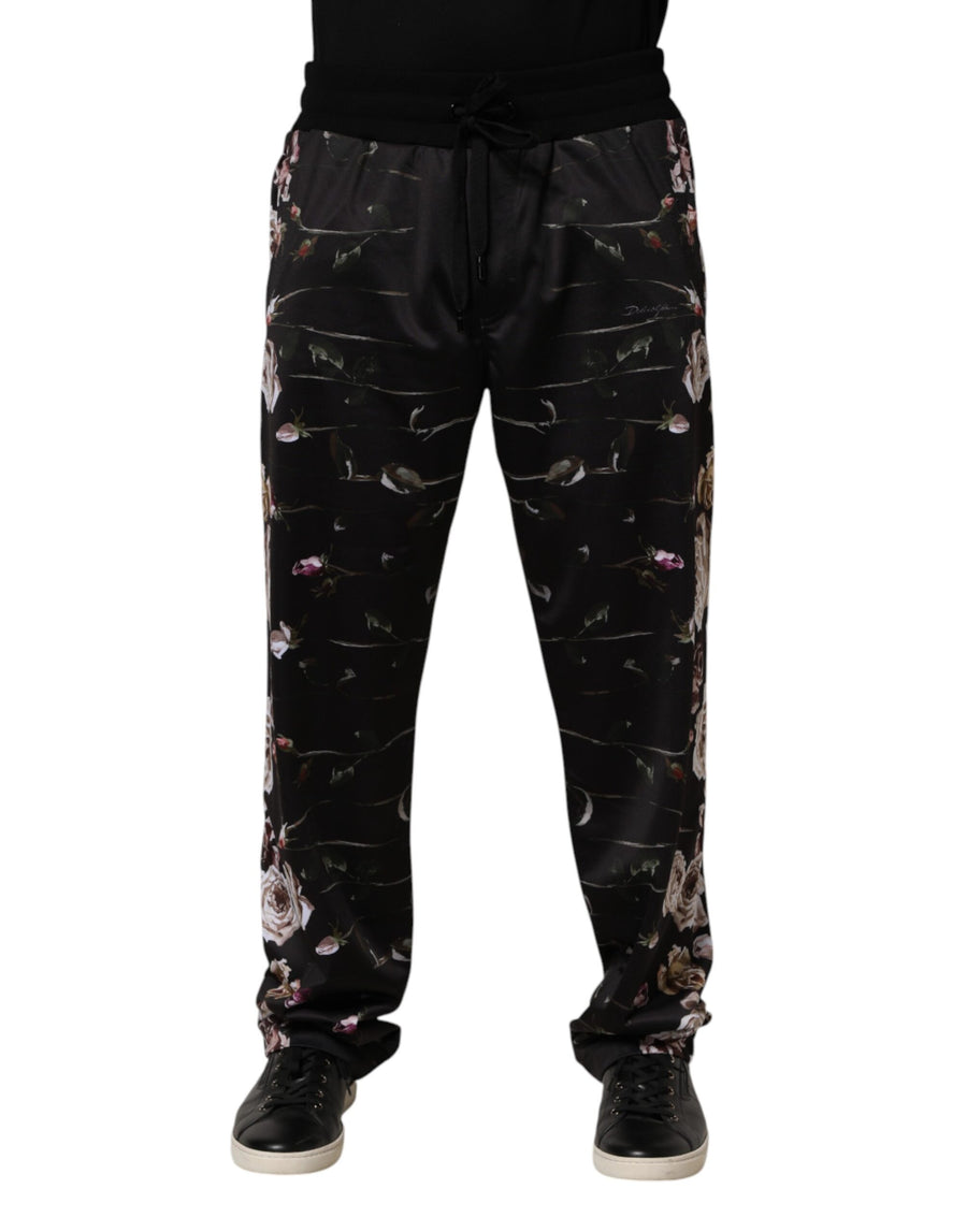Dolce & Gabbana 100% Polyester chinos in black