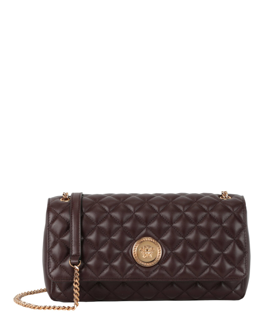 Versace Lamb Leather shoulder bag in brown