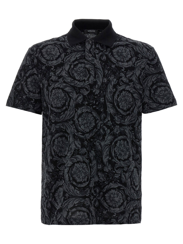 قميص بولو باروك Versace قميص — أسود