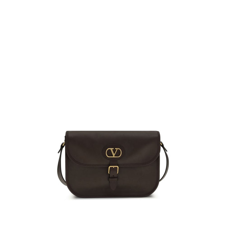 Valentino Garavani 100% Calf Leather Bos Taurus shoulder bag in brown