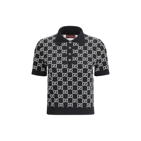 Gucci 100% Wool Ovis Aries polo in black