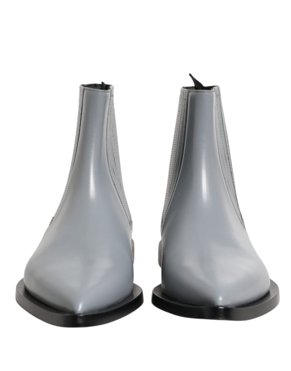 Dolce & Gabbana Leather boots in gray