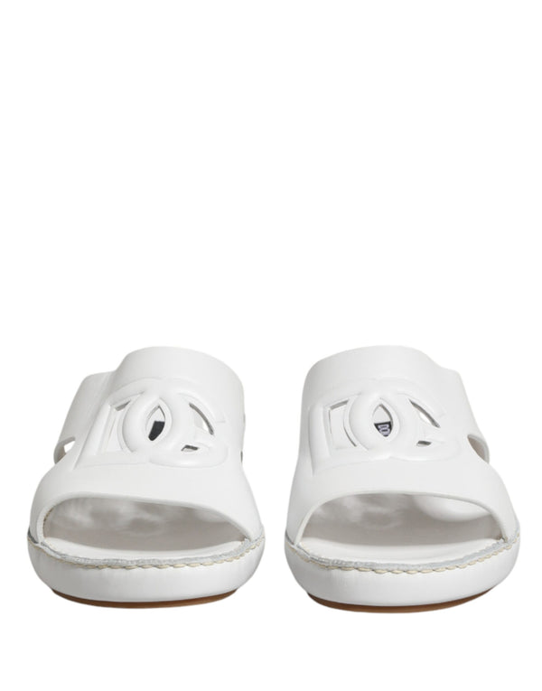 Dolce & Gabbana Rubber slipper in white