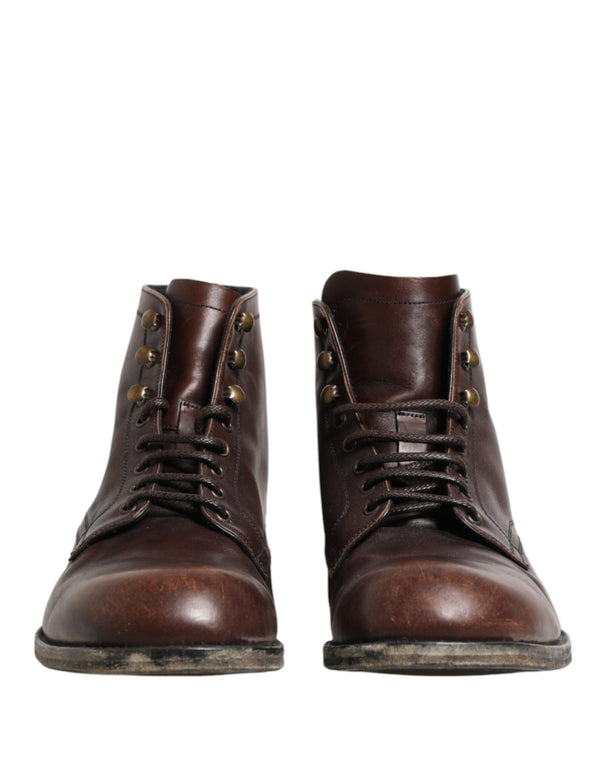 Dolce & Gabbana Leather boot in brown
