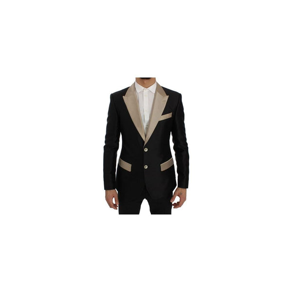 Dolce & Gabbana 100% Silk blazer in black