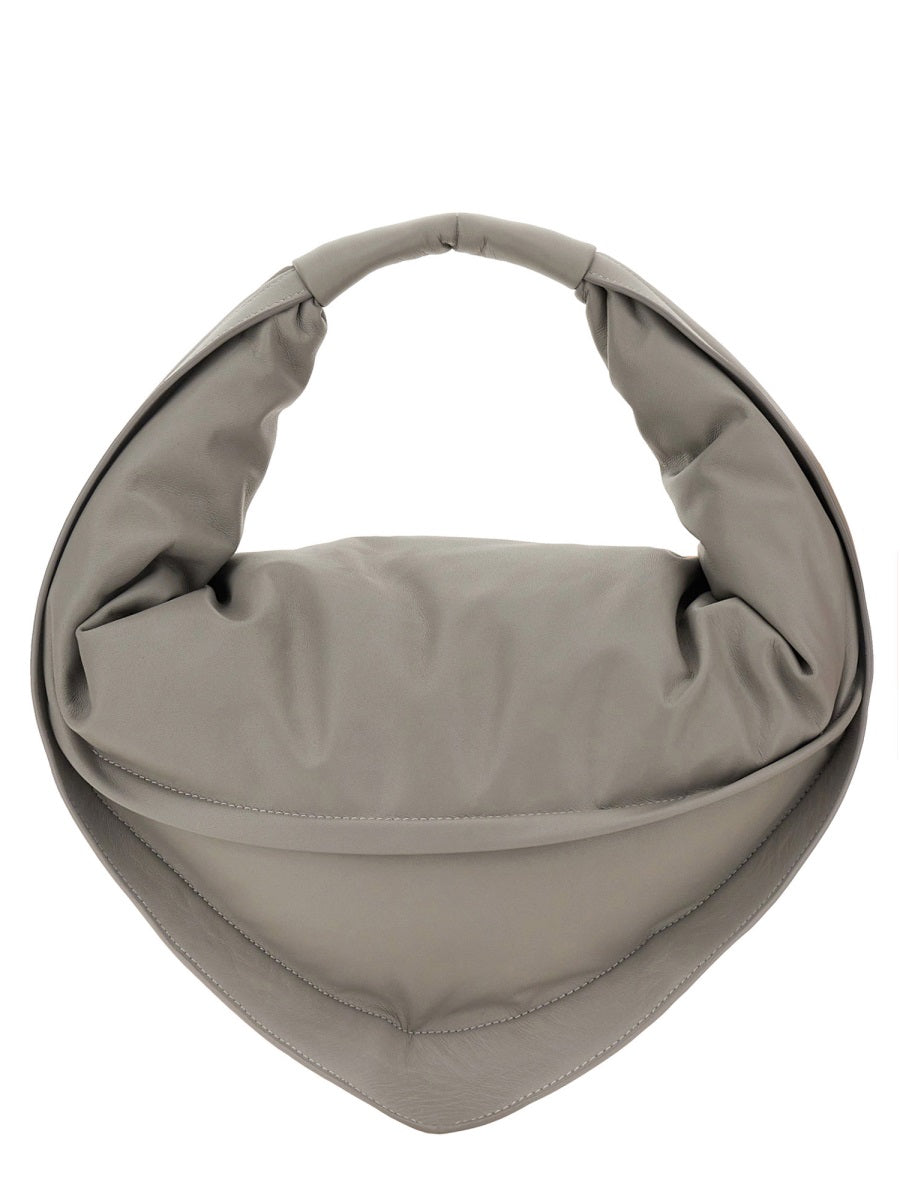 Tortellini Bag Grey Calfskin Shoulder