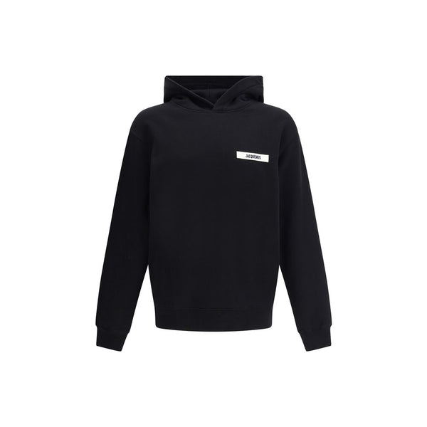 Jacquemus 100% Cotton hoodie in black