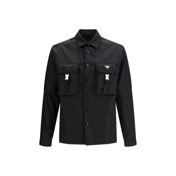 Prada 100% Recycled Polyamide shirt in black