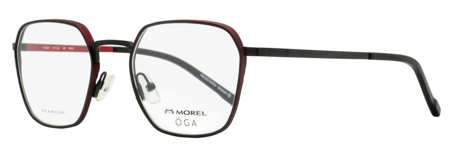 Morel Oga Skiva Eyeglasses 10165o Nr10 Black-Red 51mm Black/red Titanium/plastic (acetate)