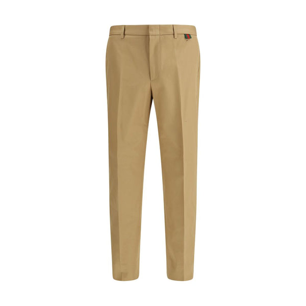 Gucci 100% Cotton trousers in beige