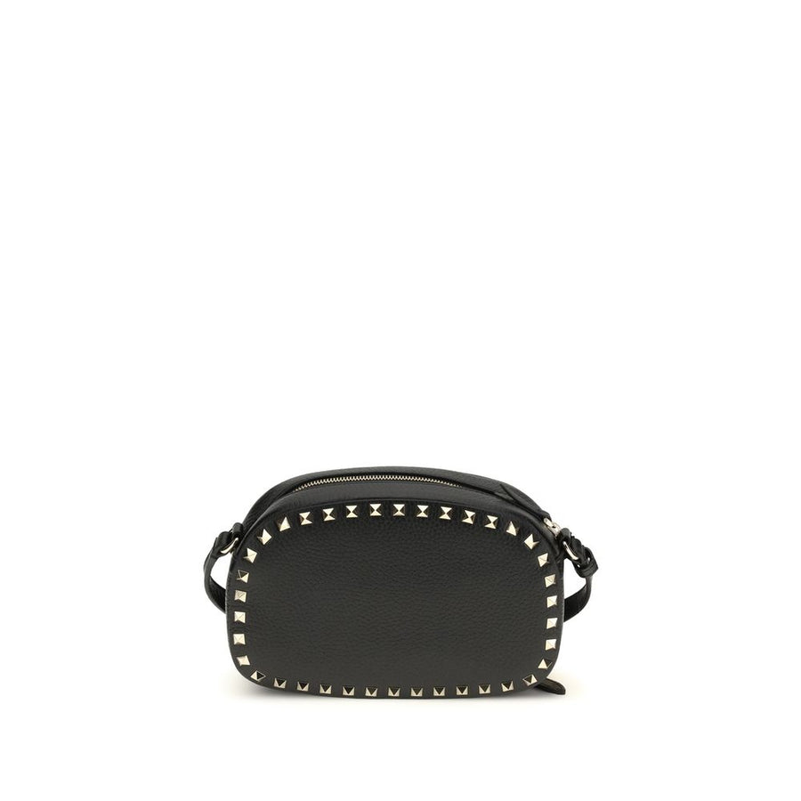 Valentino Garavani 100% Calf Leather Bos Taurus shoulder bag in black