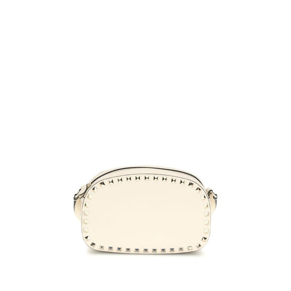 Valentino Garavani 100% Calf Leather Bos Taurus shoulder bag in beige