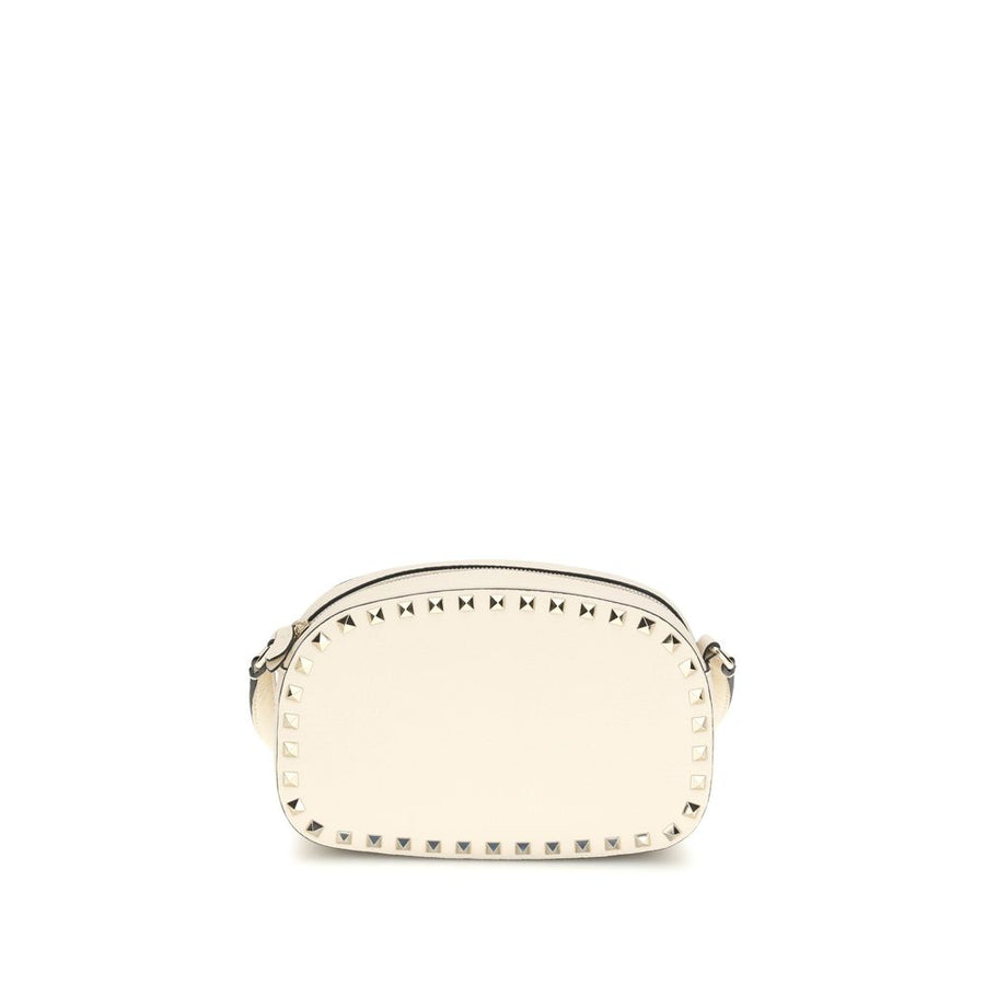 Valentino Garavani 100% Calf Leather Bos Taurus shoulder bag in beige