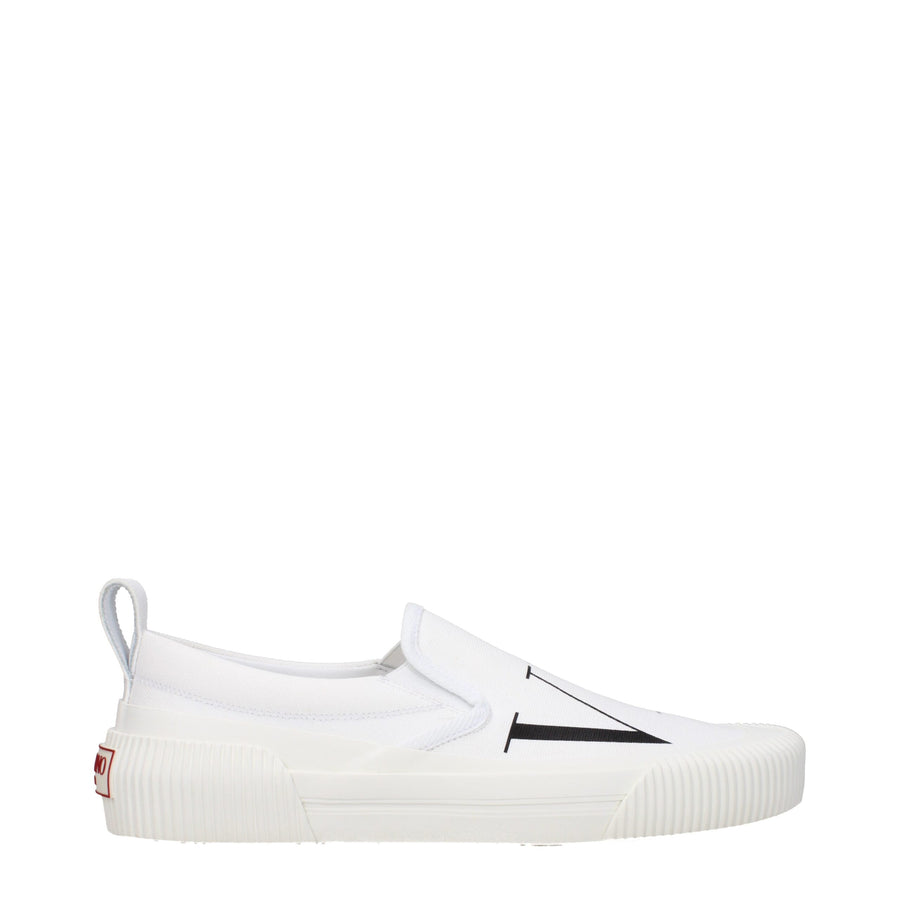 Valentino Garavani Fabric slip-on flat in white